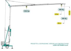 Cattaneo CM221B selbstaufrichtender Kran