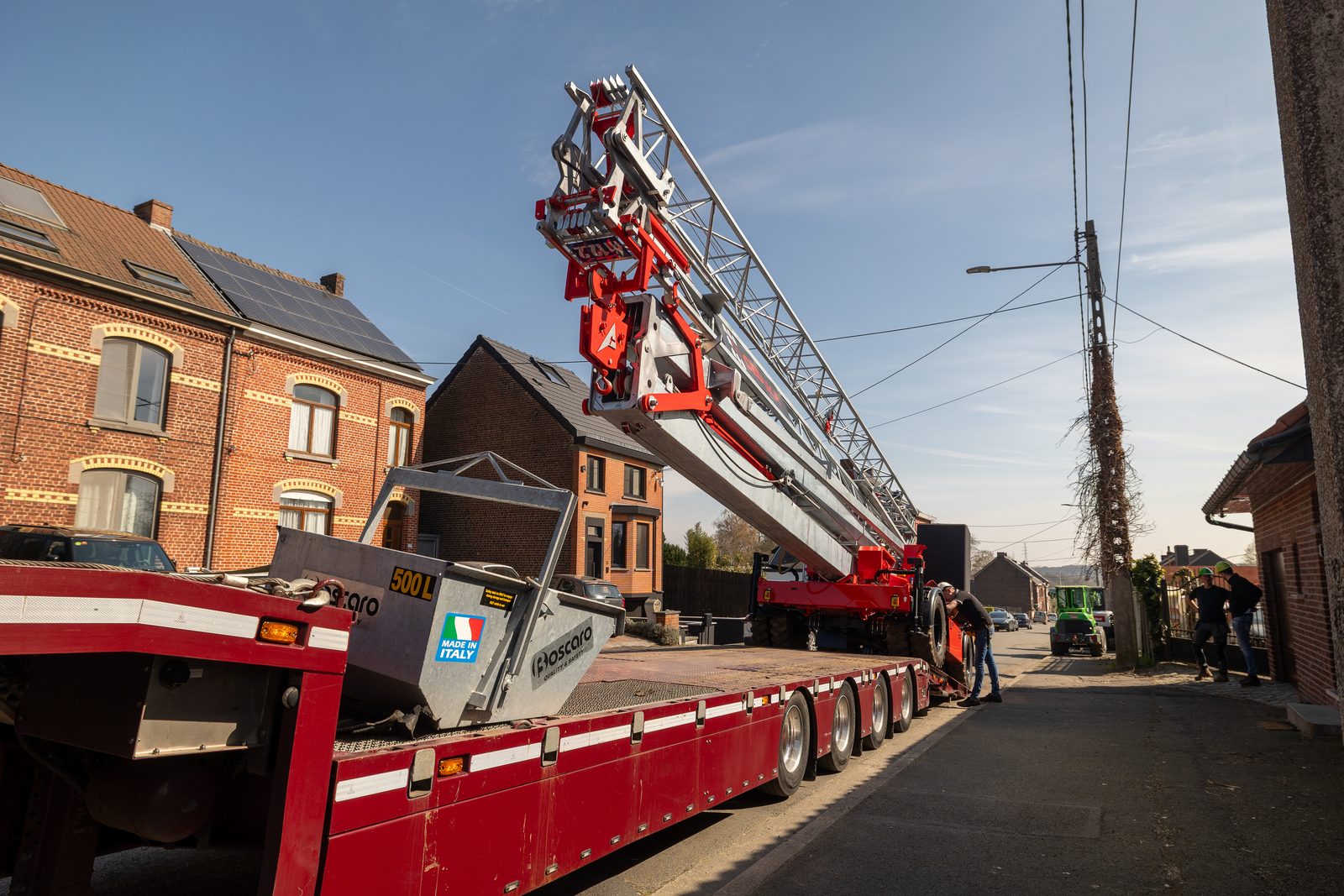 Kraxcle W27 in der Strasse vor dem Aufbau