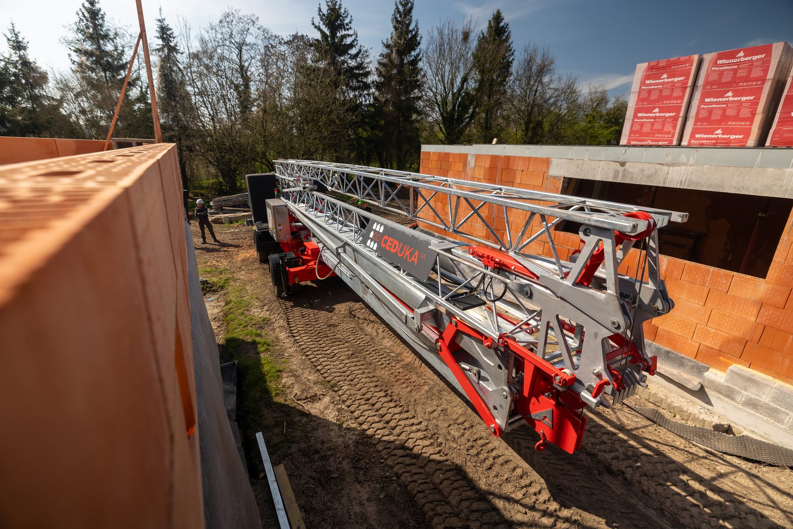 Kraxcle W27 beim Neubauprojekt